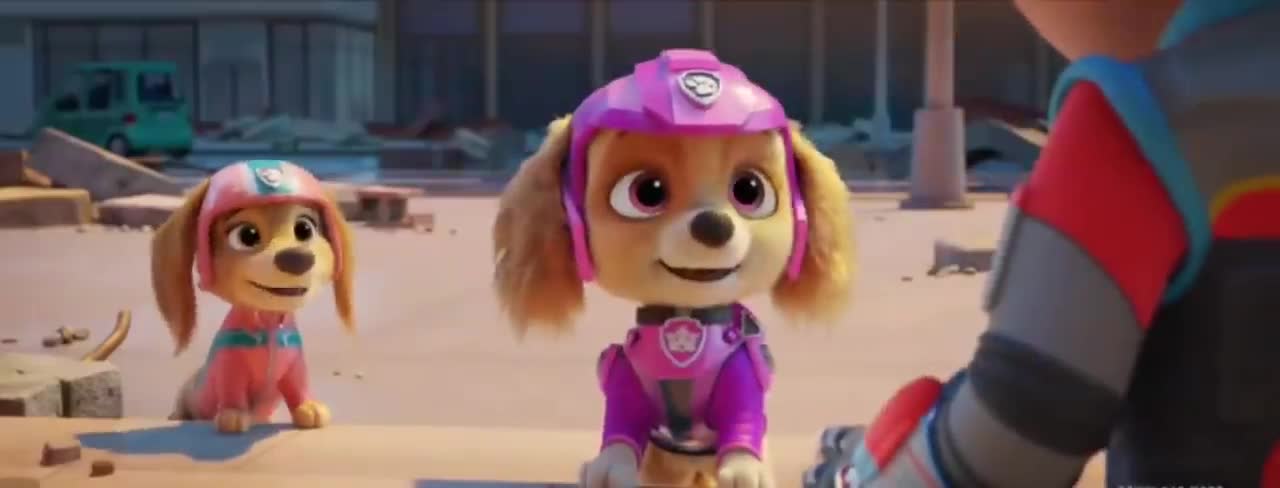 Rocky X Skye 'funny scenes' Paw Patrol the Movie nueva escena