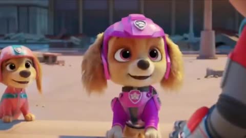 Rocky X Skye 'funny scenes' Paw Patrol the Movie nueva escena