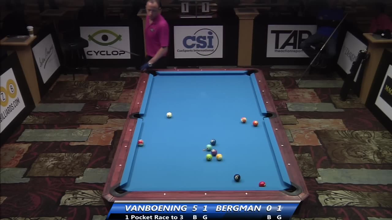 Shane Van Boening vs Justin Bergman ▸ 2014 US Open One Pocket Championship