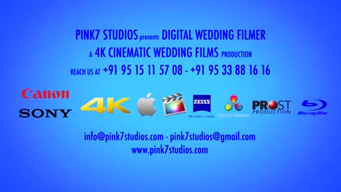 digital wedding invitation by pink7 digital filmer