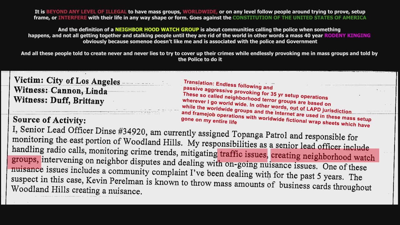 Dog Attacker Death Threat - I'm going to get you SNITCH - Your Dead - Working with LAPD