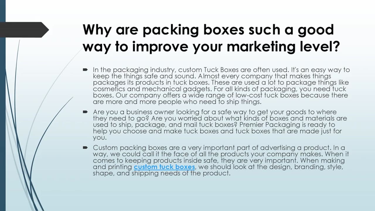 Custom Tuck Boxes to Make Products Look More Interesting