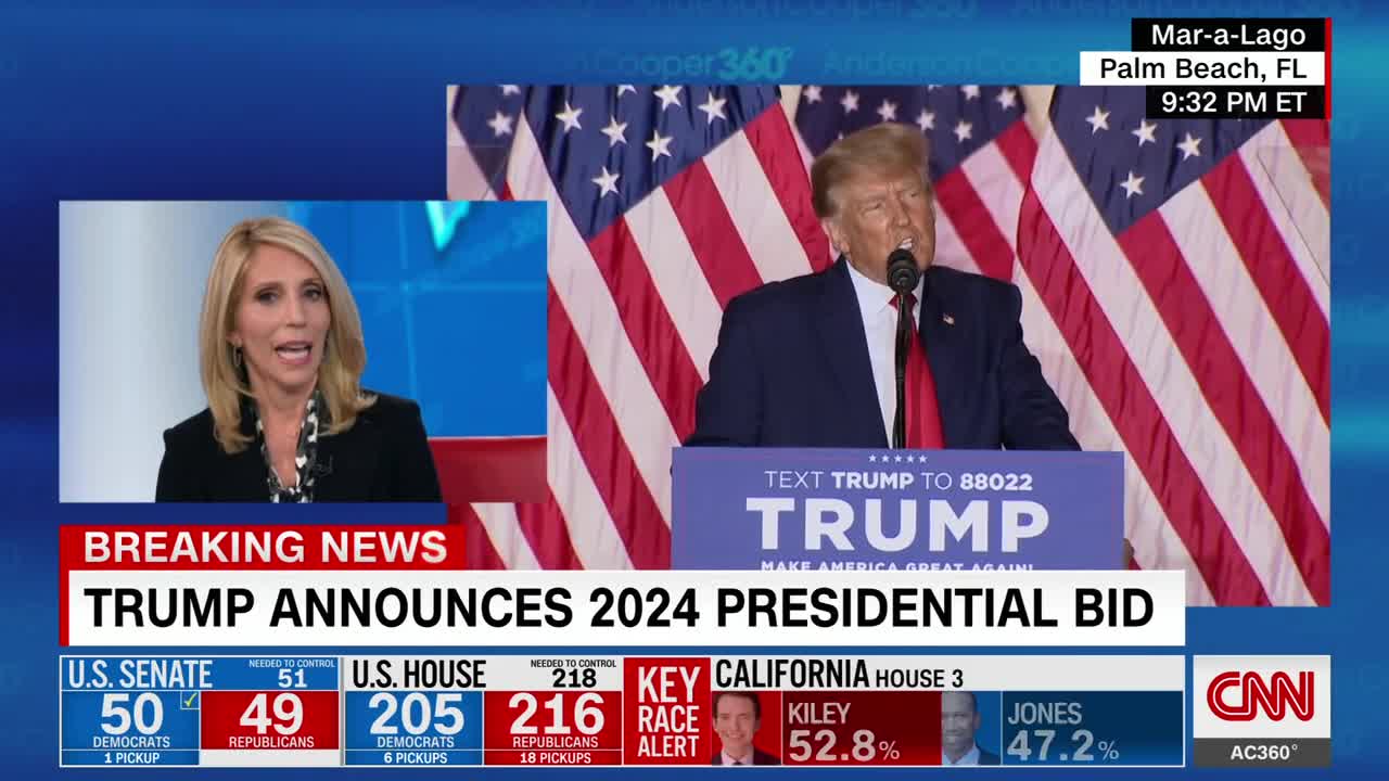 Watch Donald Trump announce his 2024 candidacy