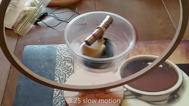 Statorless Motor Going Smoothly at Full Speed 210 RPM