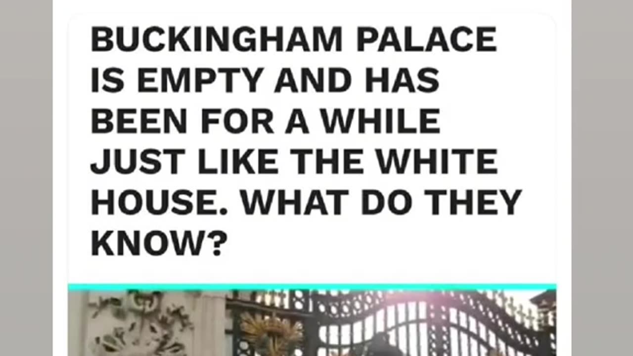 Buckingham Palace is Empty