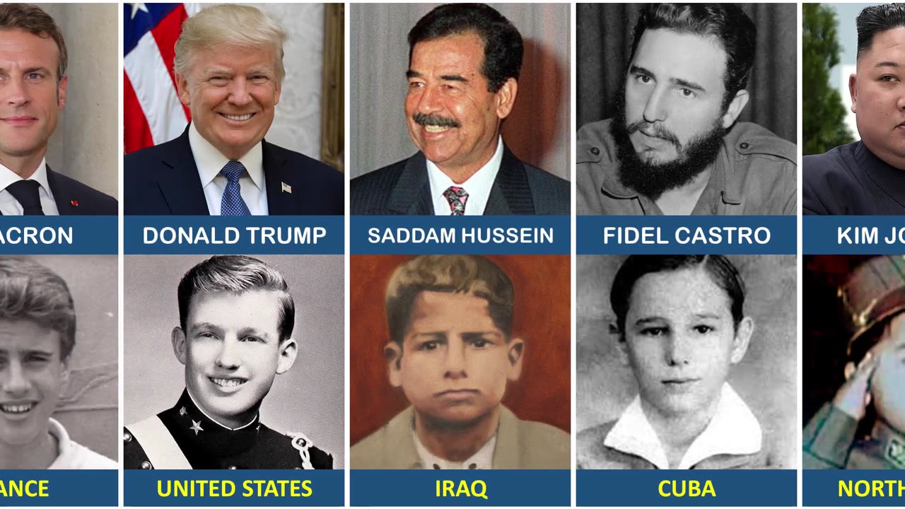 World Leaders Childhood Pictures From Different Countries || World Leaders Childhood Photo