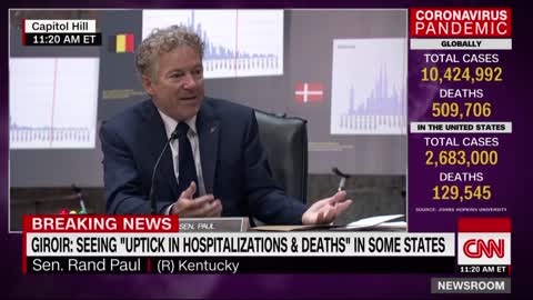 Sen. Rand Paul challenges Dr. Fauci. Watch his response