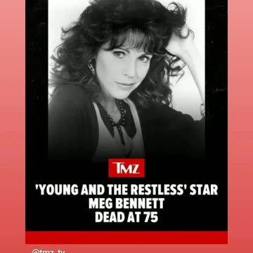 Rip to Meg Bennett young and the restless 4/24/24 🙏🕊