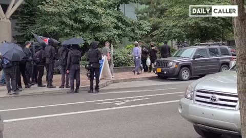 Antifa blocking KGW news crew