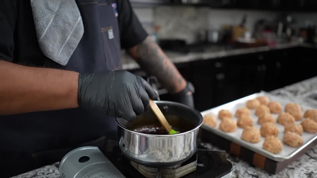 20 minute Gameday Appetizer_ Firecracker Meatballs