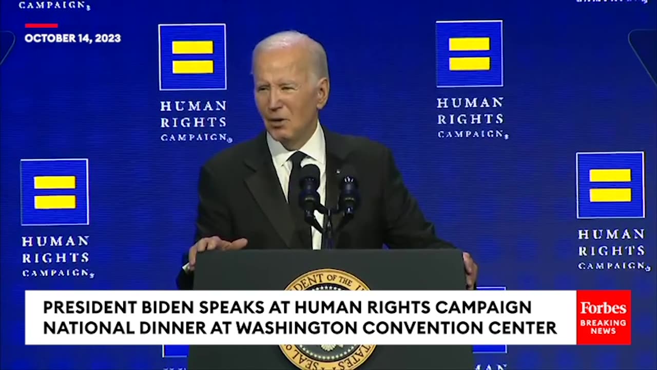 Biden Touts Having 'More Out And Proud' Members Of Administration At Human Rights Campaign Event