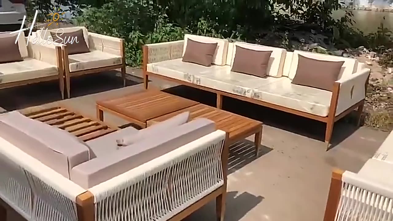 Modern Style High End Luxury Patio Sofa Aluminum Modular Sectional Garden Outdoor Sofa Sets