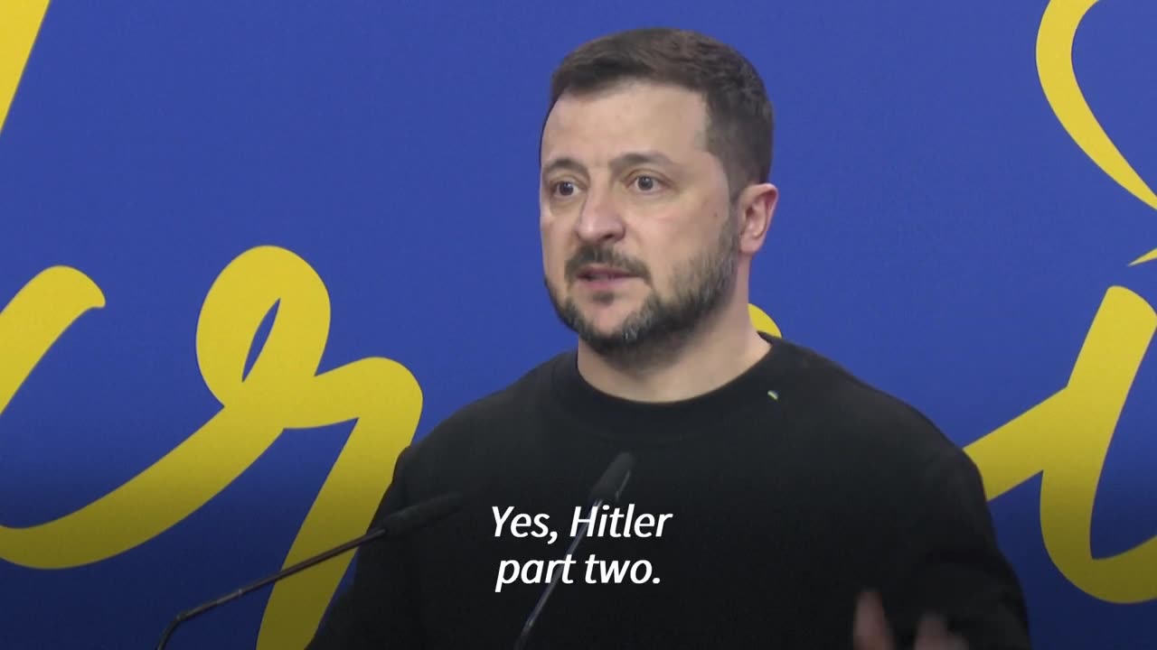 Ukraine's zelensky calls Vladimir Putin 'hitler part two'