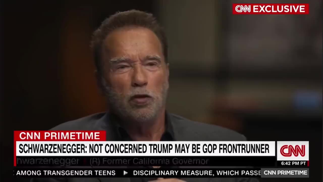 Arnold Schwarzenegger believes that by choosing Trump as its frontman