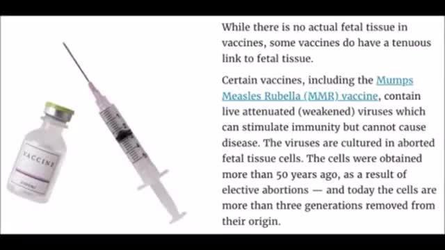 God Father of vaccine testified under oath about the use of dozens of aborted fetuses