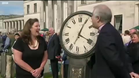 Lady Sue Kilbracken and her clock