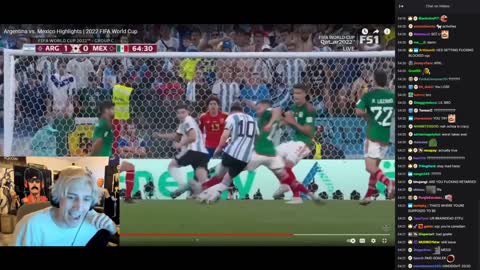 xQc reacts to Messi's Insane Goal vs Mexico