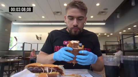 WORLDS BIGGEST MCDONALD’S ‘MCRIB’ CHALLENGE! It’s Back! McDonald's BBQ Rib Sandwich Challenge