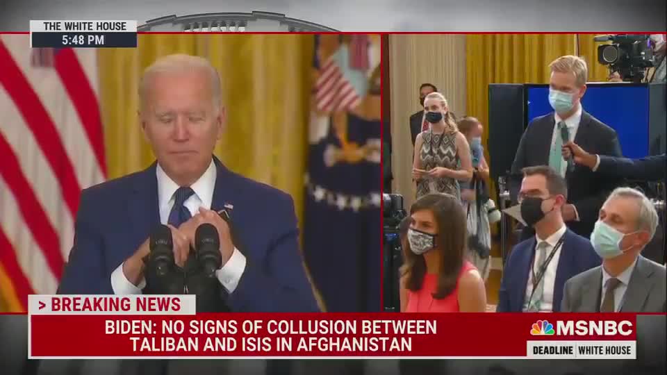 Biden BLAMES Trump When Confronted About Kabul Terror Attack