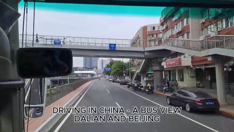 Streets and roads in China | Driving with a bus in China