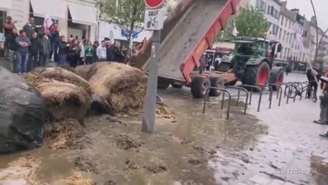 Stinky Protest Of Farmers In France