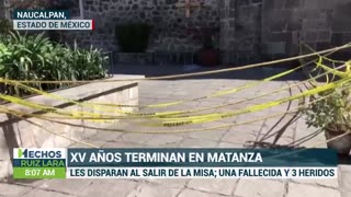 XV SE TIÑEN DE ROJO | Los invitados salían de la iglesia cuándo sujetos armados dispararon