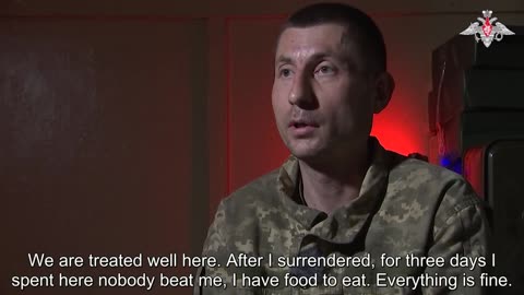 All prisoners emphasised the decent attitude of the Russian servicemen and thank them