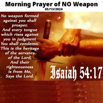 Morning Prayer of NO Weapon #youtubeshorts #grace #jesus #mercy #faith #fyp #bless #trust #joy #love
