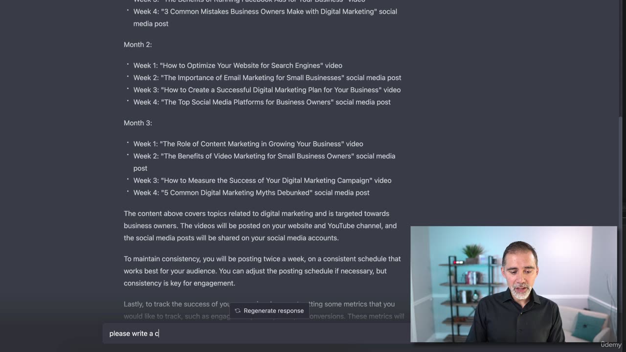 Chapter 9 | 004 Content Calendar ChatGPT How to create a complete Content Calendar