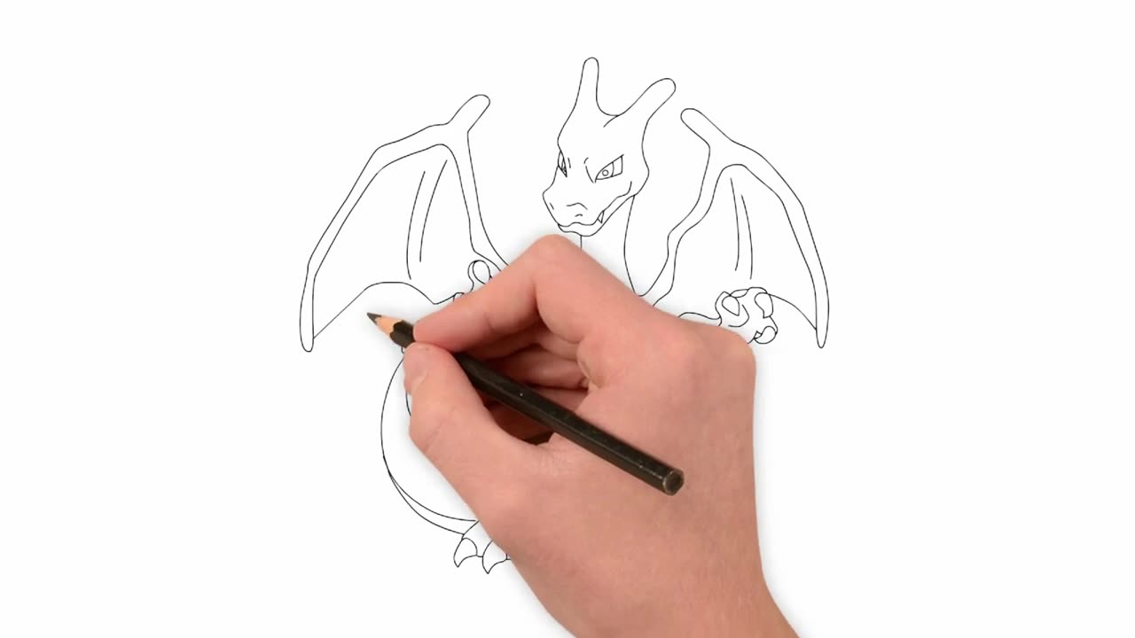 How to Draw Pokemon Charizard Easy Tutorial