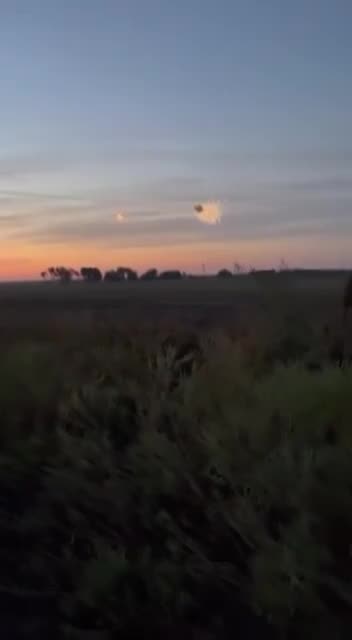 So Ukrainian anti-aircraft gunners shoot down a Russian missile