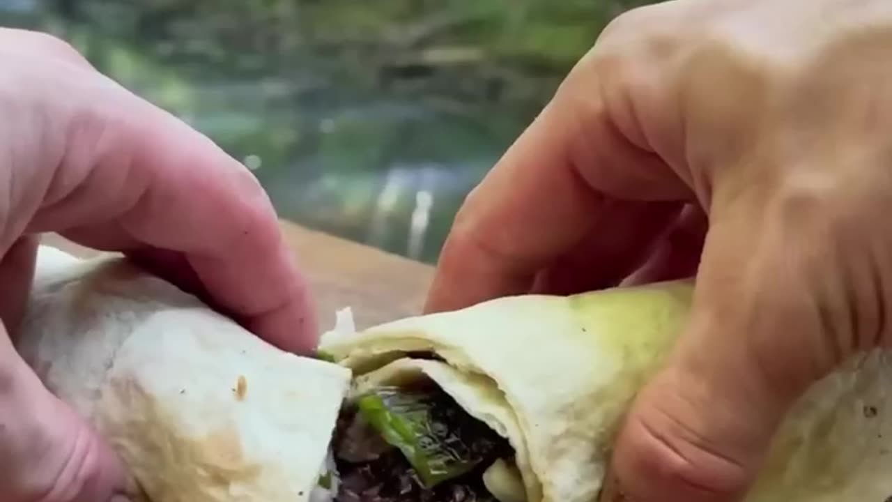 Doğada El Yapımı Cağ Kebabı 🥩 _ Cooking handmade cag kebab in nature