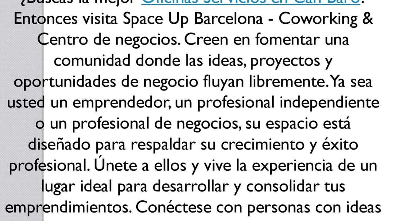 Consigue las mejores Oficinas Servicios en Can Baró