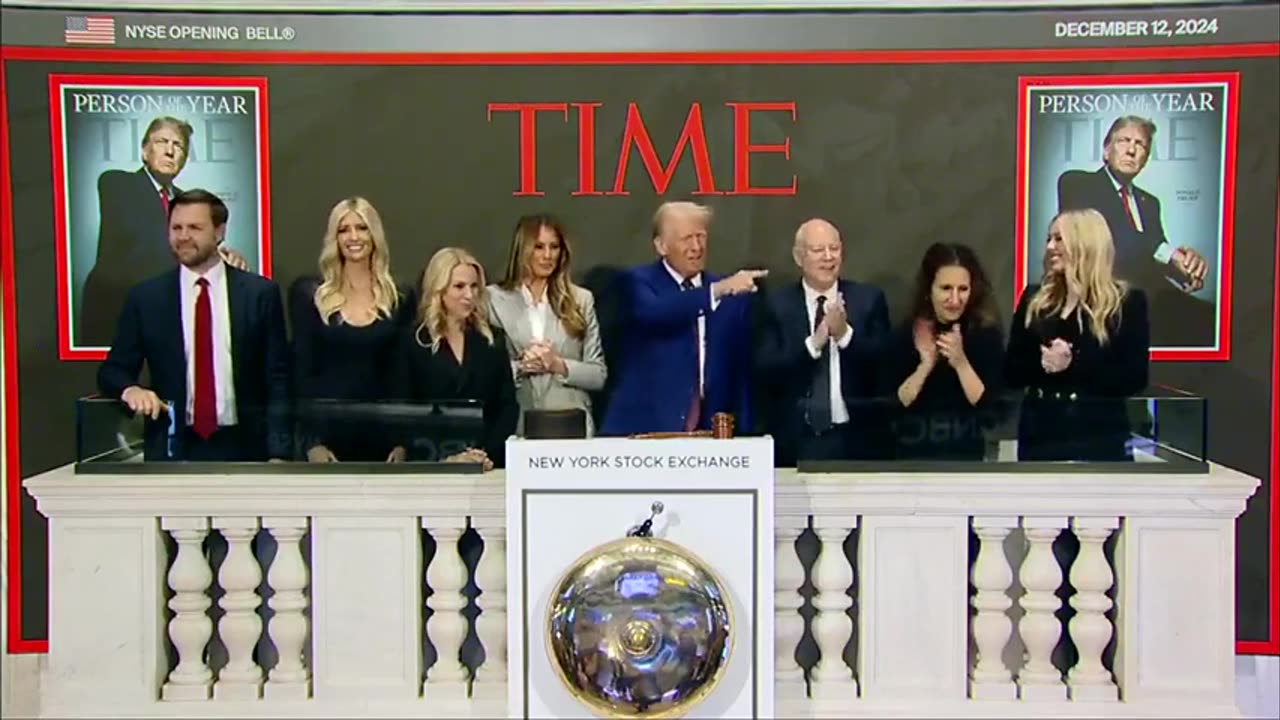 Donald Trump Rings Bell At New York Stock Exchange In Huge Moment