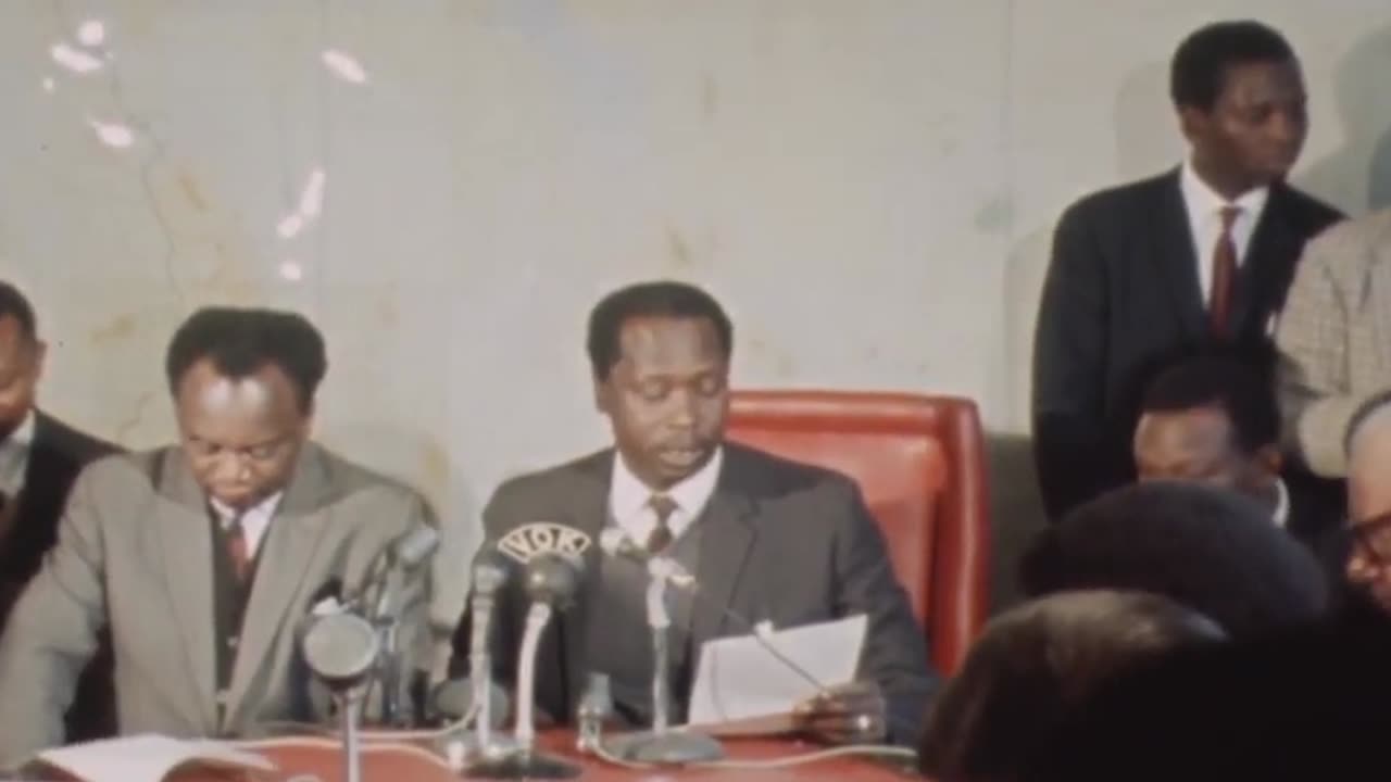 Kenya Vice-President Daniel arap Moi Press Conference After The Assassination Of Tom Mboya