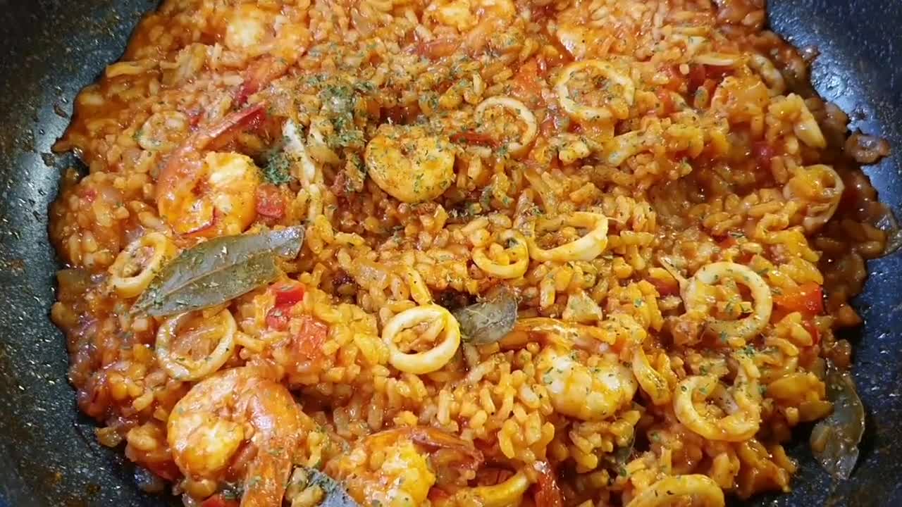 Spanish Seafood Paella