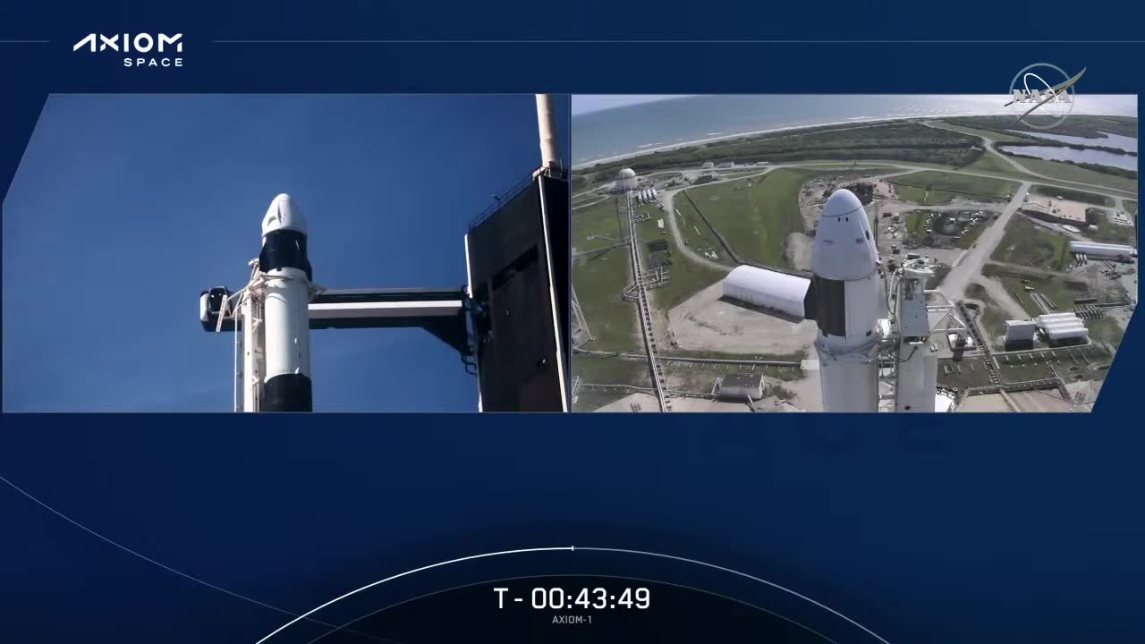 Axiom Mission 1 Launches to the Space Station (Official NASA Stream)