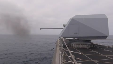 Littoral Combat Ship Live Fire with 57MM Naval Gun System