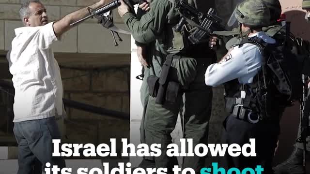 Israel allows soldiers to shoot at fleeing Palestinians