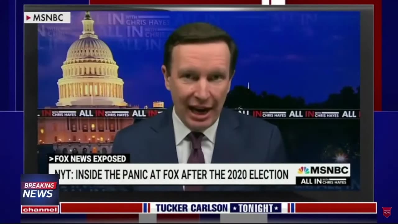 A montage of the media panicking about Tucker's Jan 6 coverage