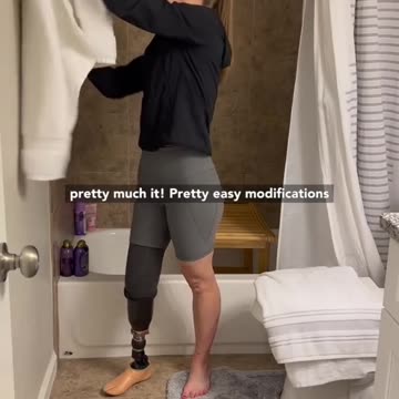 How I shower- amputee explains