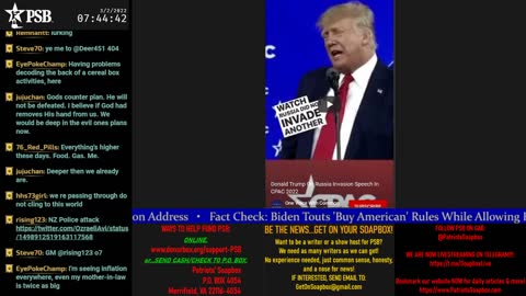 2022-03-02 07:00 EST - Patriots Soapbox AM: with LadyRWB , MykelJaye & DD