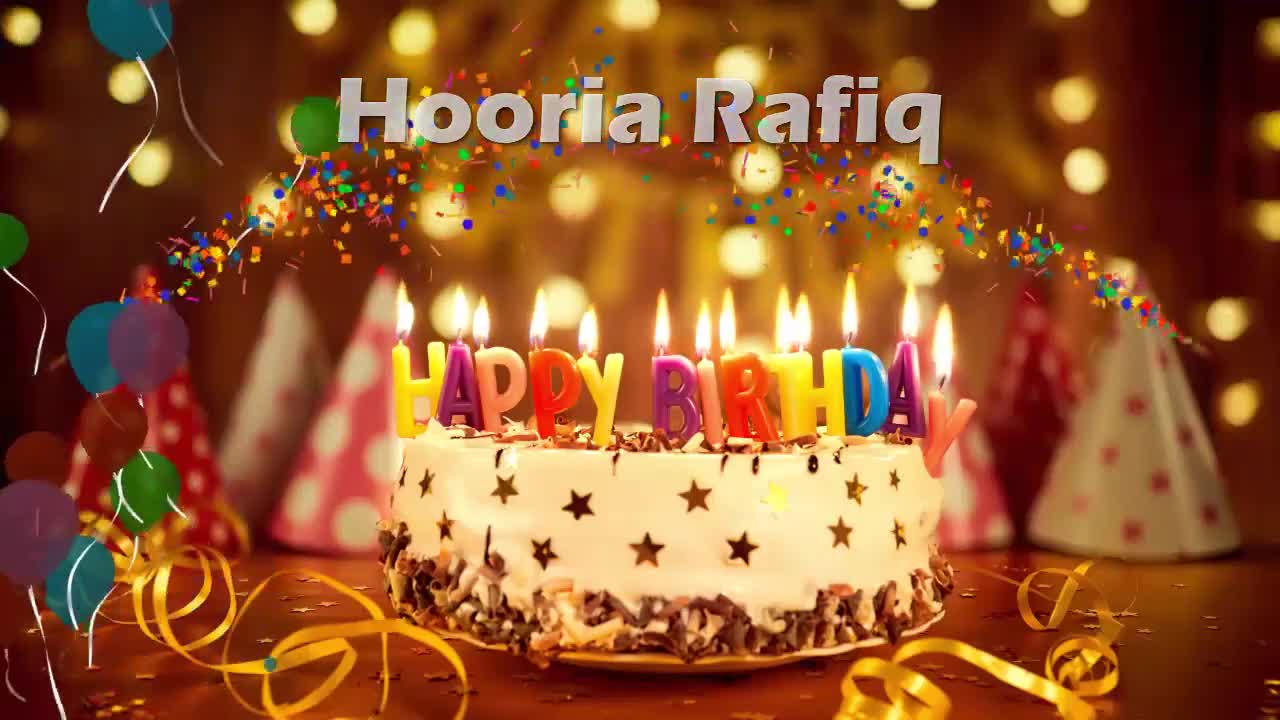 Happy Birthday Hooria Rafiq | Birthday Cake Hooria Rafiq | Birthday Song Hooria Rafiq