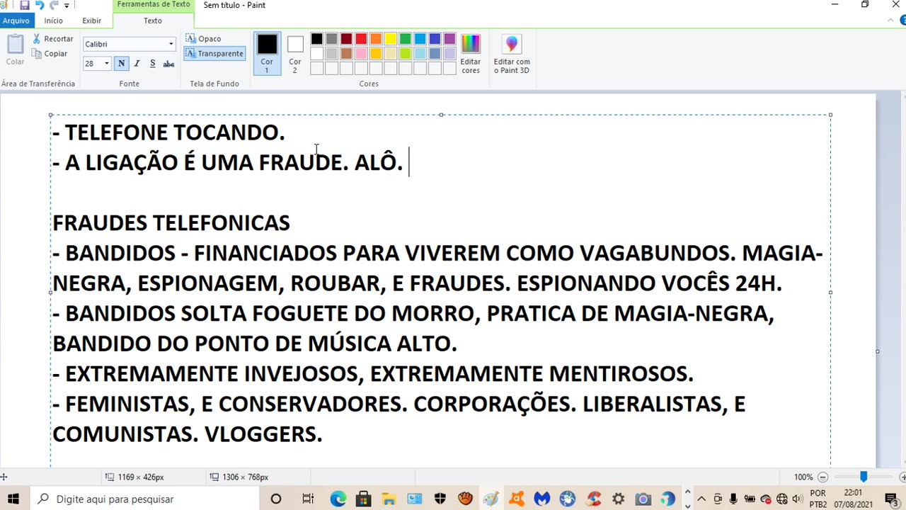 FRAUDES TELEFONICAS (SBT, DIREITA, LIBERALISTAS, YAHSHUA, EVANGELICOS, CATOLICOS)