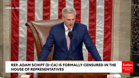 Adam Schiff Censured by the U.S. House of Representatives