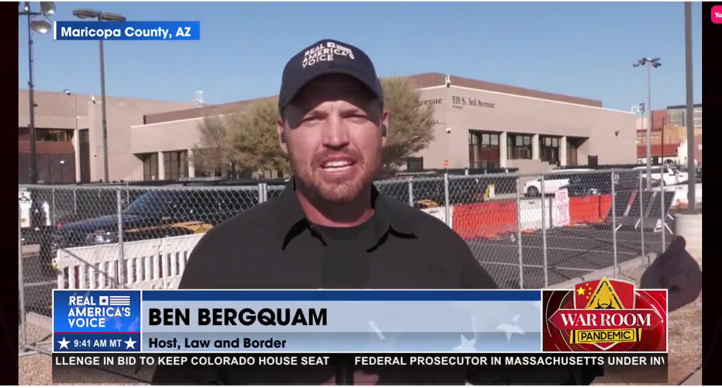 RAV's Ben Bergquam Banned from Maricopa County Press Room - Real News Not Allowed!