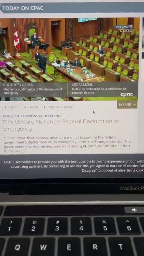 Canadian MP, Colin Carrie, asks who are half of cabinet owned by Klaus Schawb