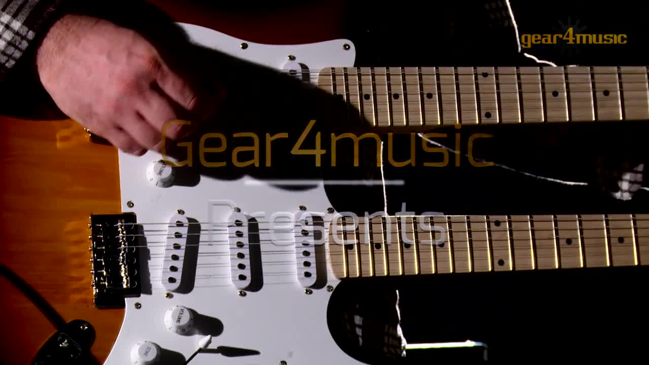 LA Double Neck Guitar by Gear4music (Performance)