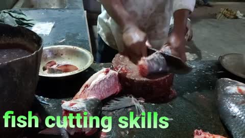 Fish cutting. How to fish cutting all over world. Very fast fish cutting