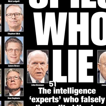 Why did 51 "Spies" Sign the Letter?